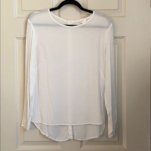 H&M back button blouse
